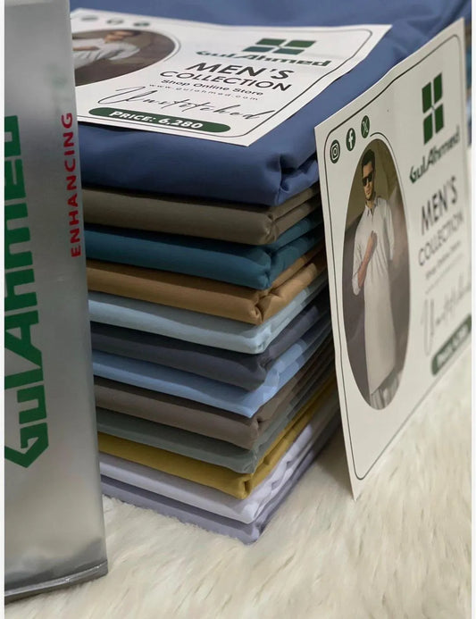 Men’s Unstitched Cotton Plain Suit